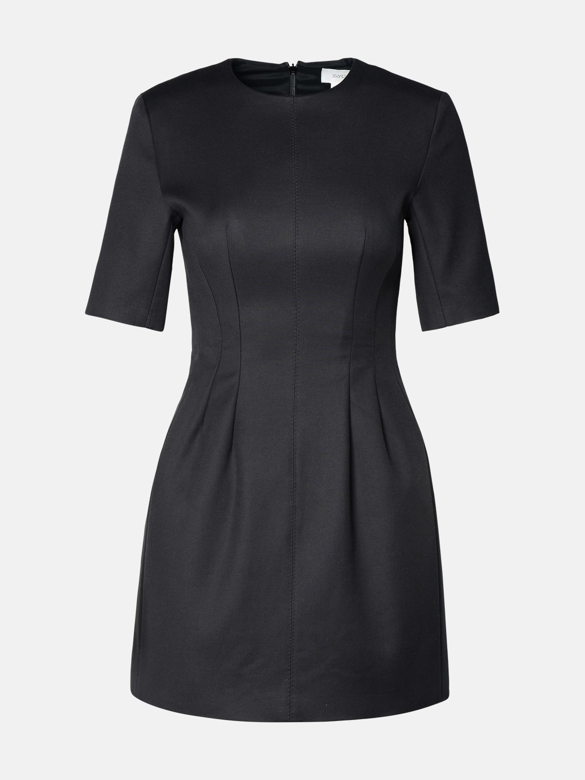 Shop Sportmax 'colomba' Black Cotton Blend Dress