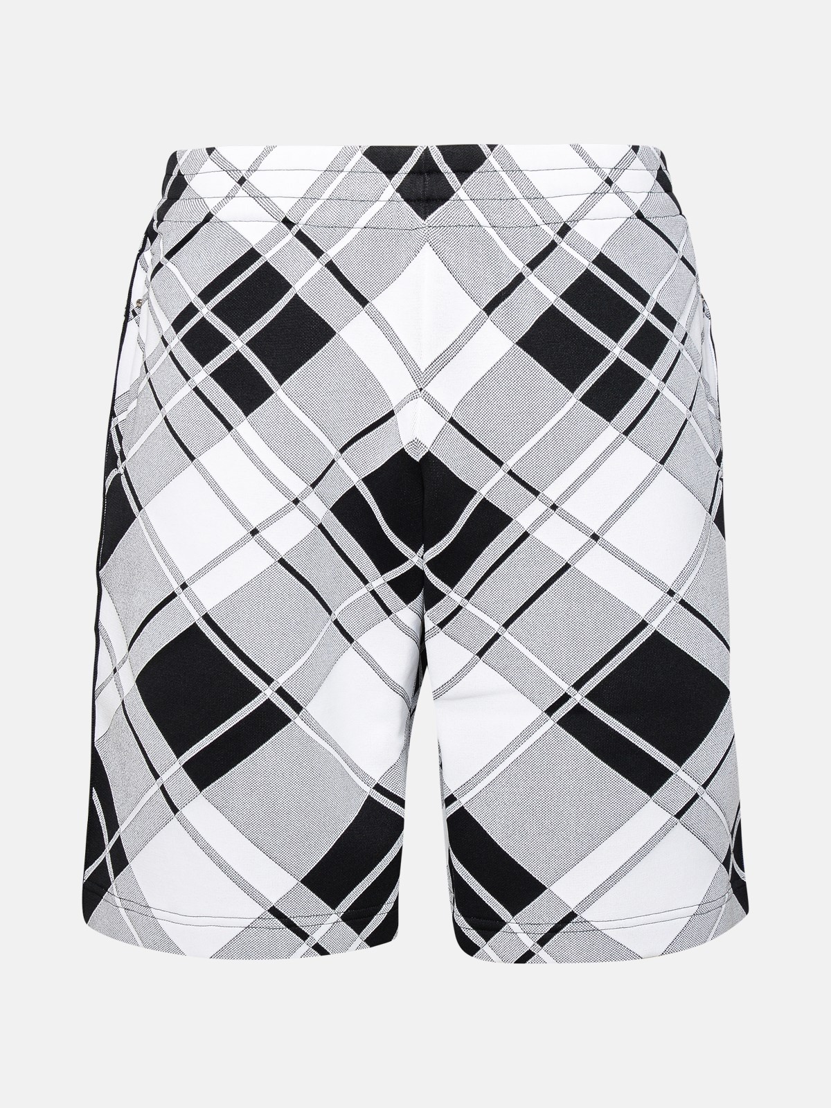 Shop Burberry Bermuda Shorts In Black Viscose Blend