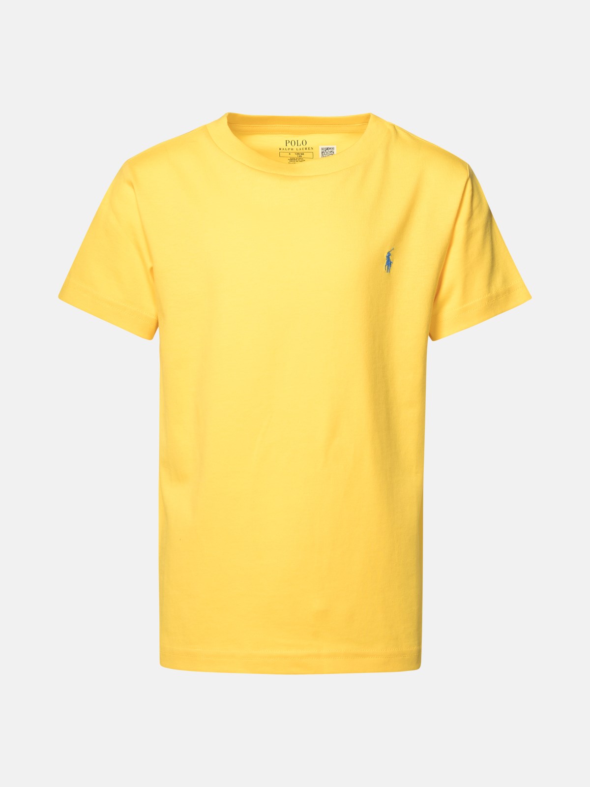 Shop Polo Ralph Lauren Yellow Cotton T-shirt