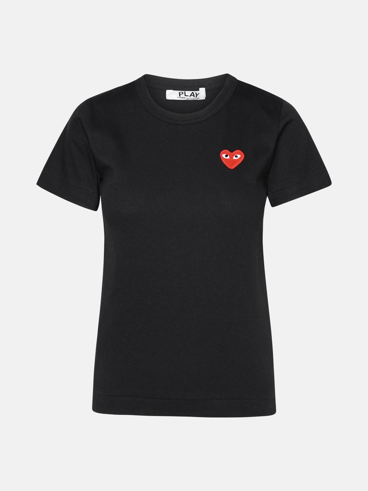 Shop Comme Des Garçons Play Black Cotton T-shirt
