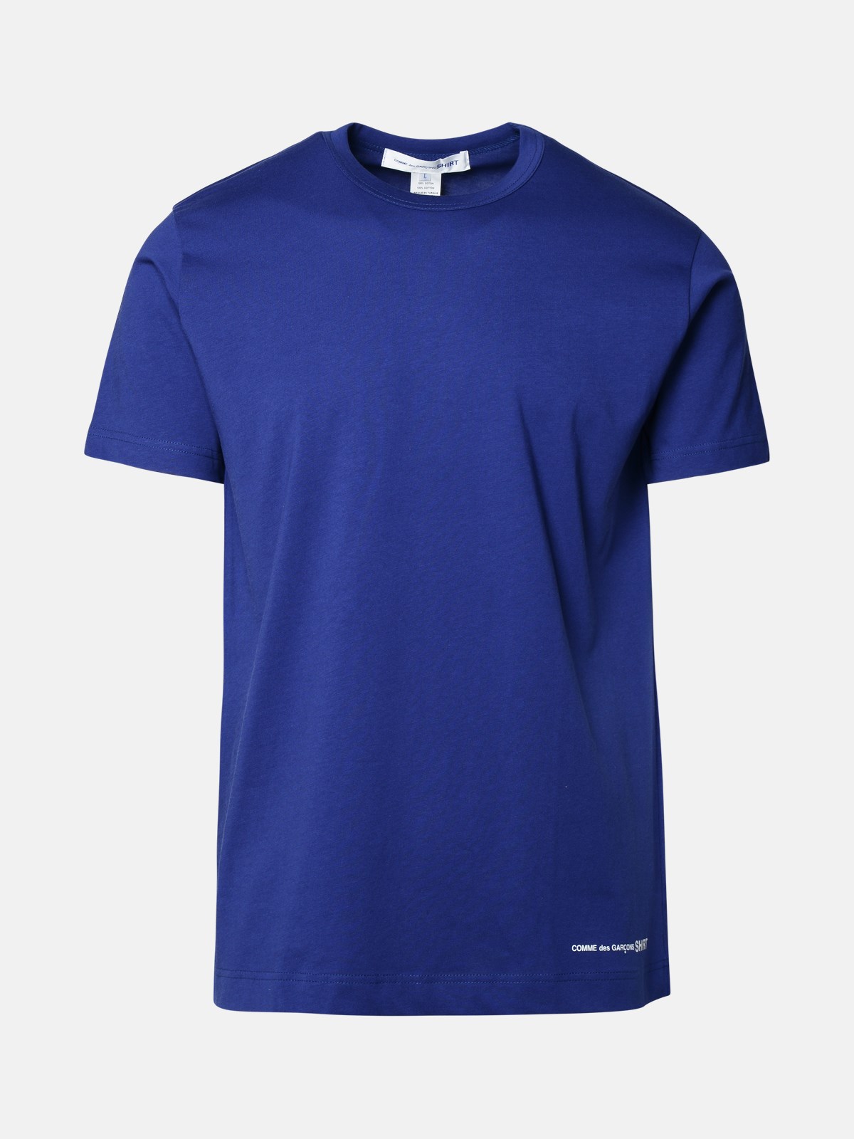 Comme Des Garçons Shirt Blue Cotton T-shirt In Navy