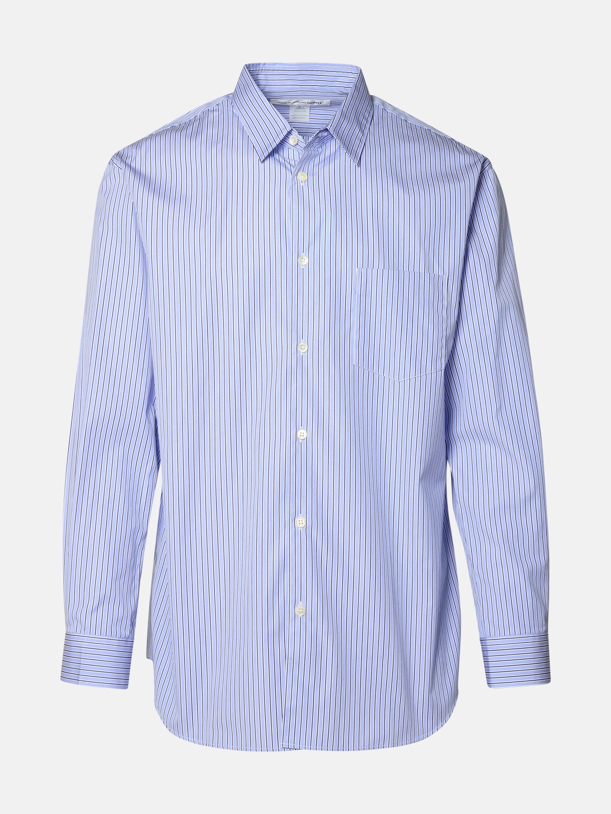 Shop Comme Des Garçons Shirt Light Blue Cotton Shirt