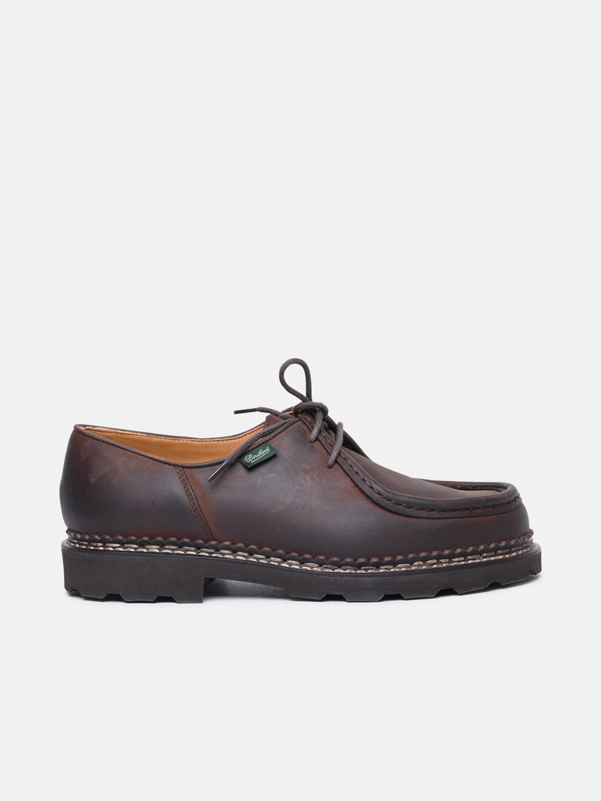 Paraboot 'michael' Brown Leather Derby Shoes