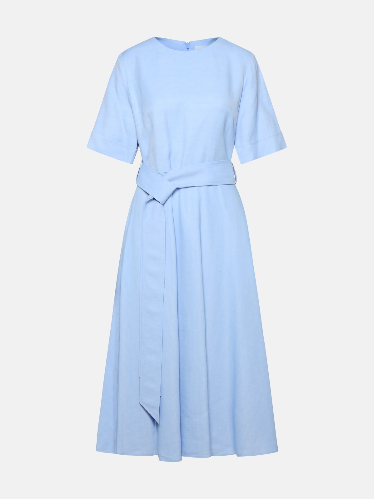 P.a.r.o.s.h 'raisa' Light Blue Linen Blend Dress