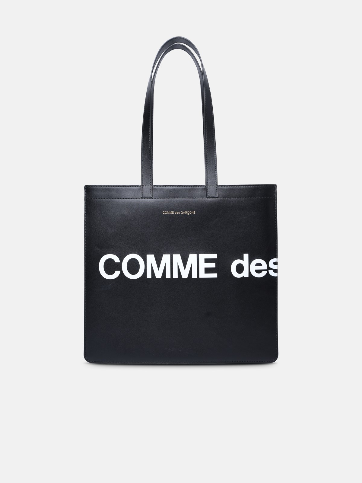 Shop Comme Des Garçons Leather Bag In Black