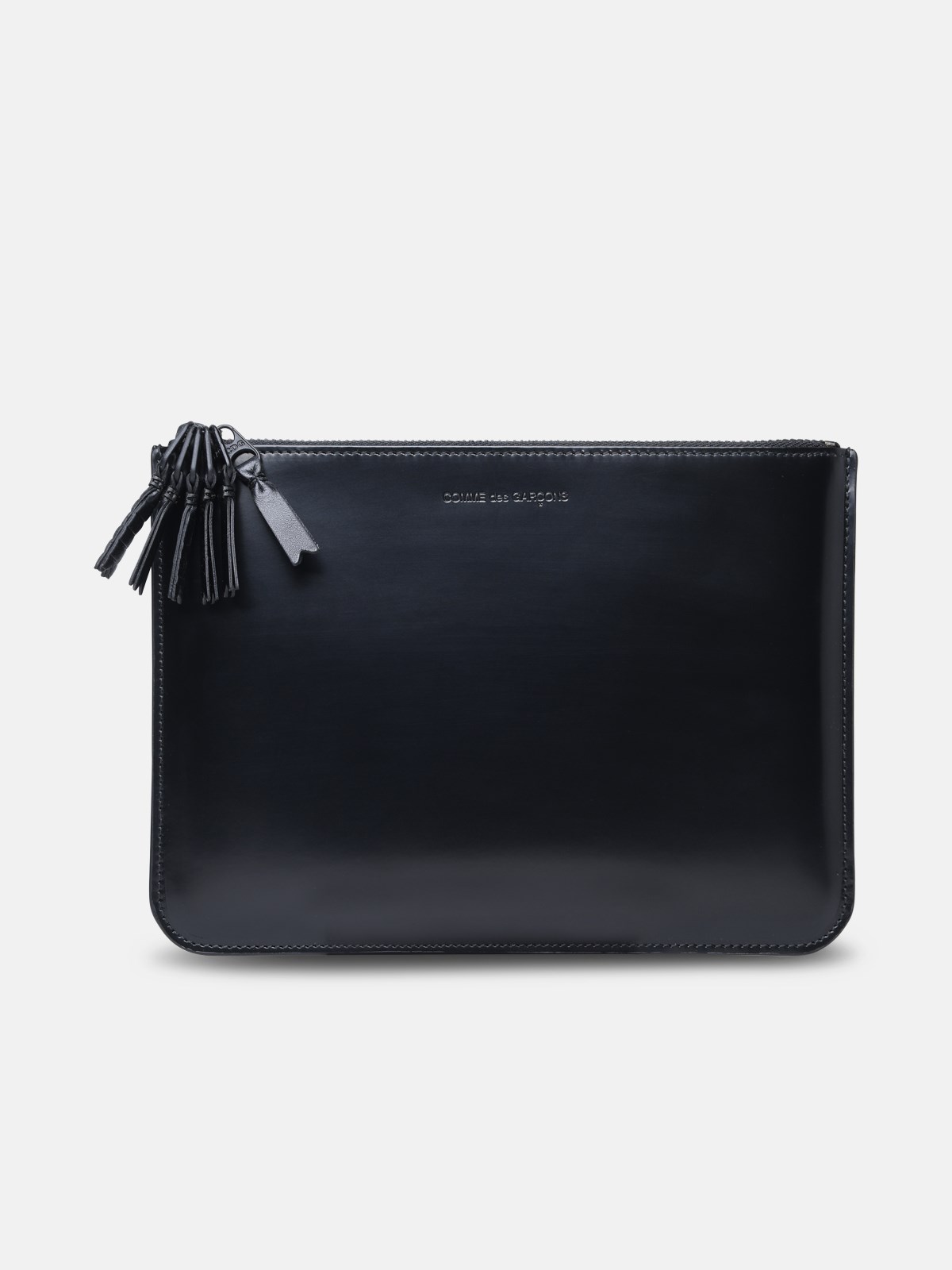 Shop Comme Des Garçons 'medley' Black Leather Packet
