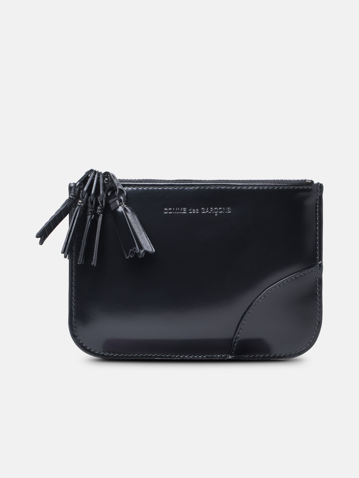 Shop Comme Des Garçons 'medley' Black Leather Card Holder