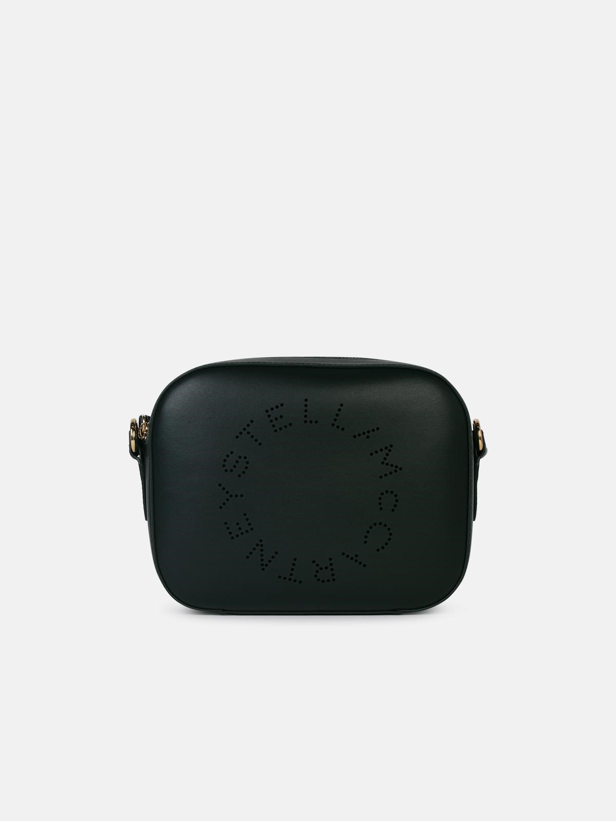 Stella Mccartney 'stella' 'logo' Dark Green 'alter Mat' Mini Bag