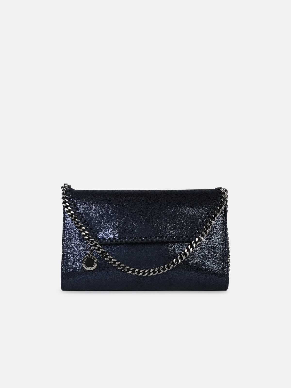 Stella Mccartney Falabella' Mini 'crossbody' Clutch Bag In Bright Blue Recycled Polyester