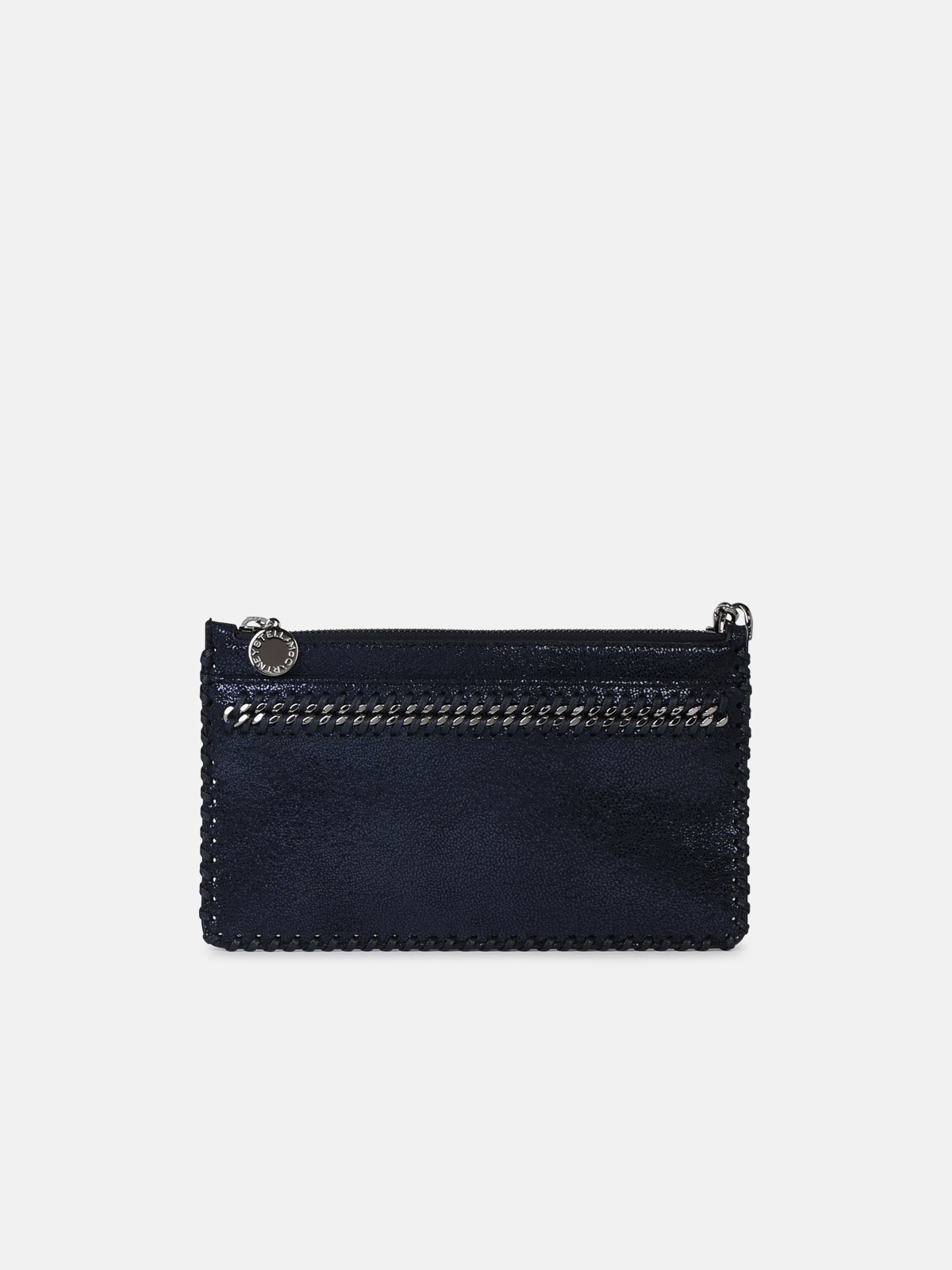 Stella Mccartney 'falabella' Mini Clutch Bag In Blue Recycled Polyester