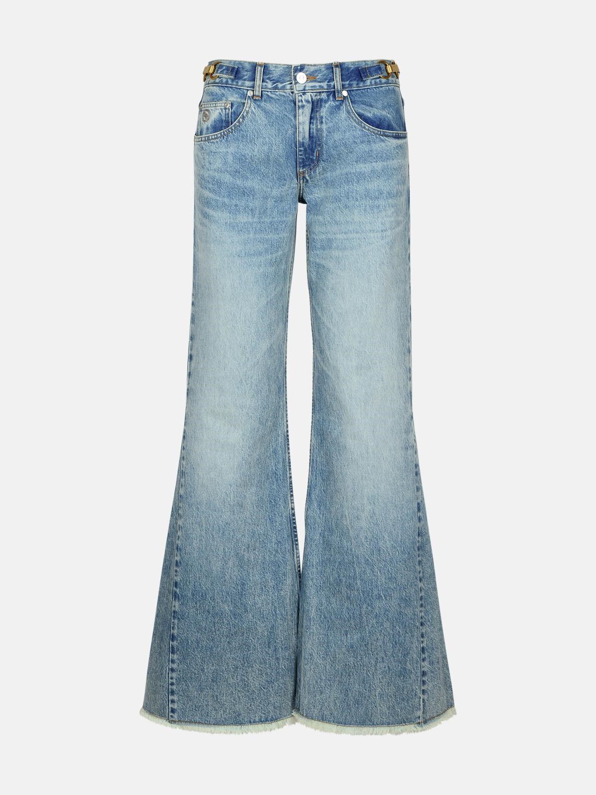 Shop Stella Mccartney Light Blue Cotton Jeans