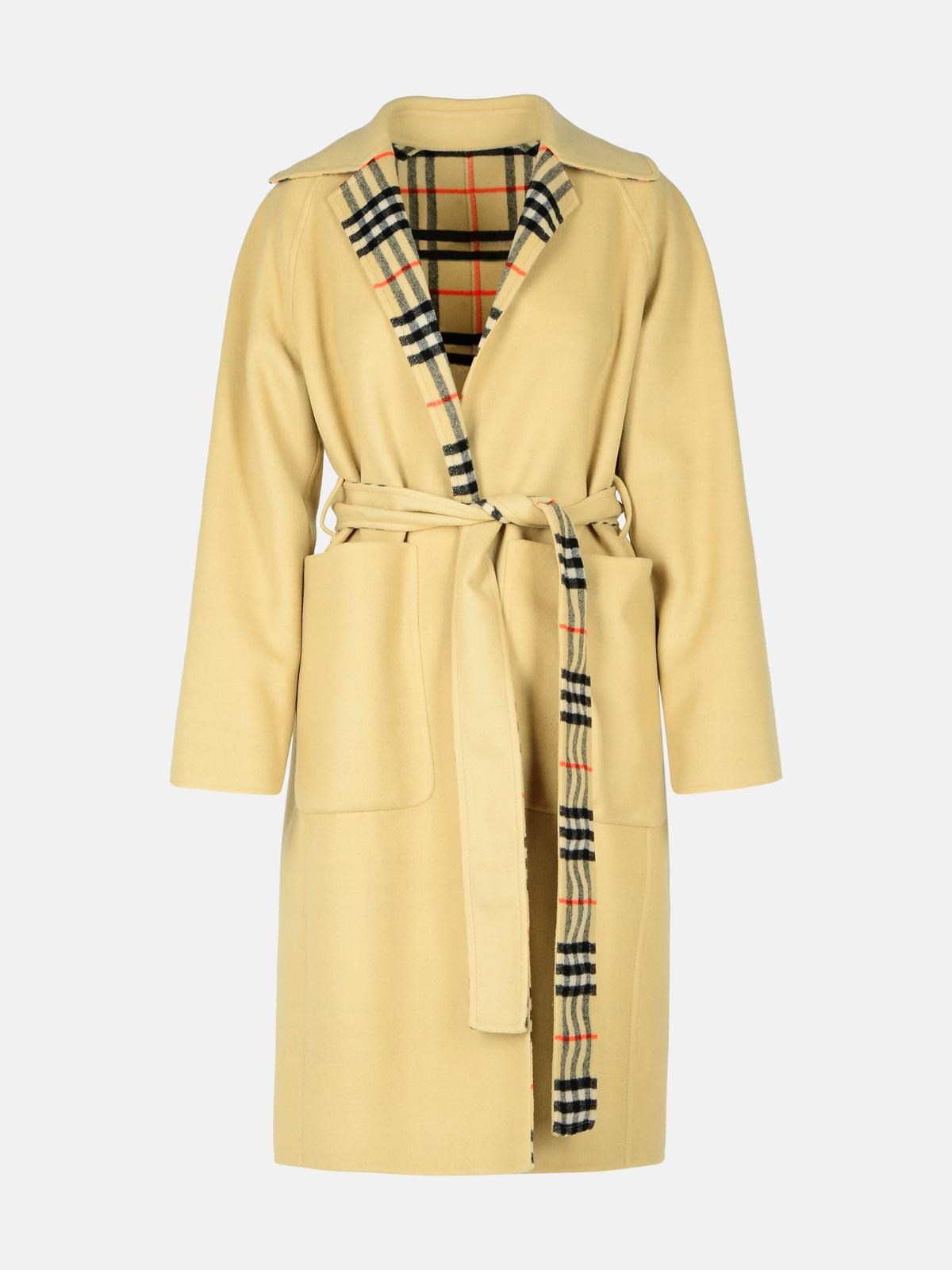 Burberry Beige Wool Coat