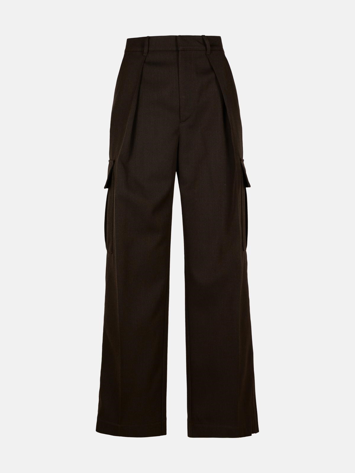 BURBERRY Brown Wool Cargo Pants　BURBERRY ブラウン ウール カーゴ パンツ BURBERRY