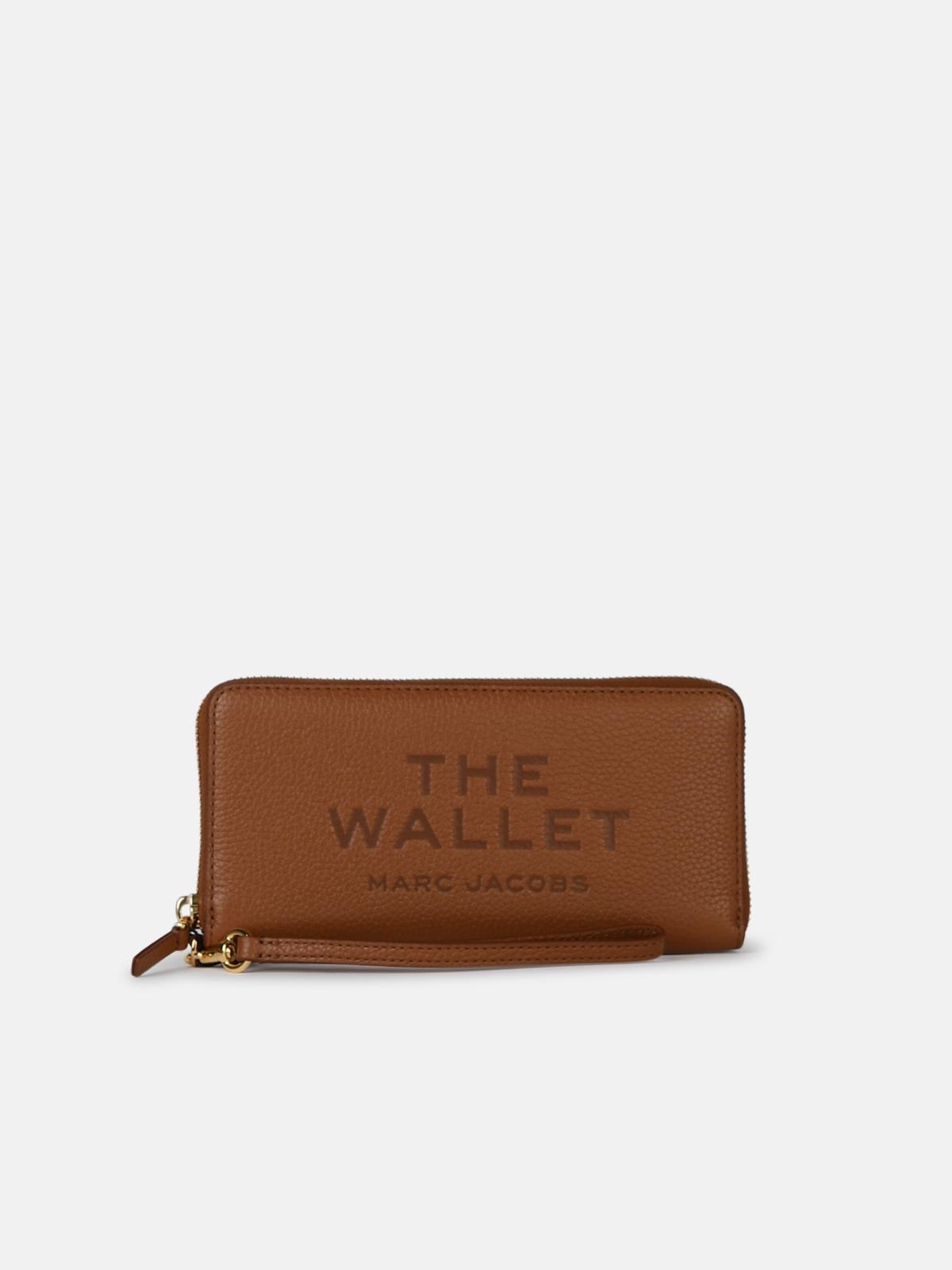MARC JACOBS 'Continental' Brown Leather Wallet　MARC JACOBS コンチネンタル ブラウン レザー ウォレット MARC