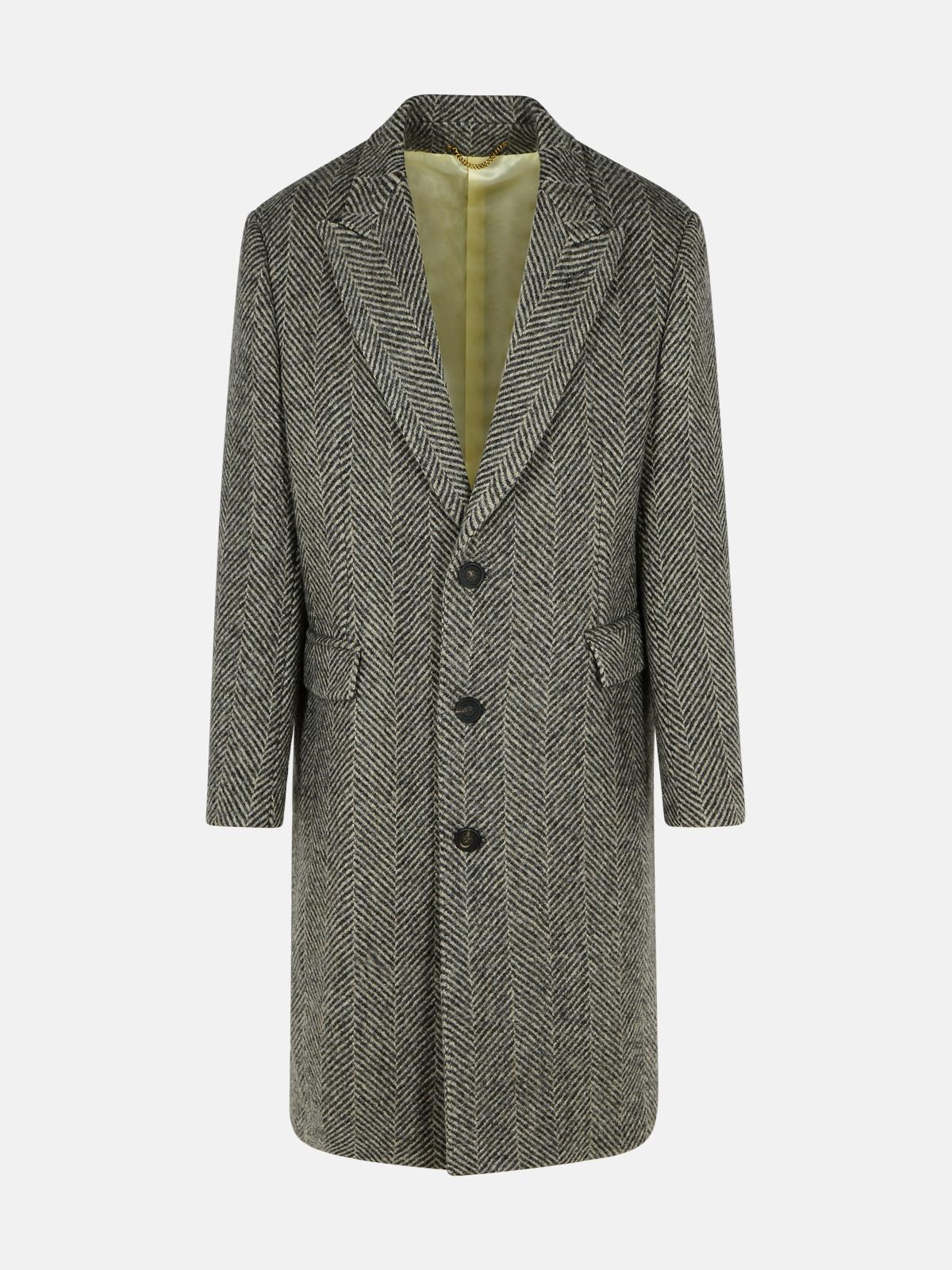 Golden Goose Wool Coat In Beige