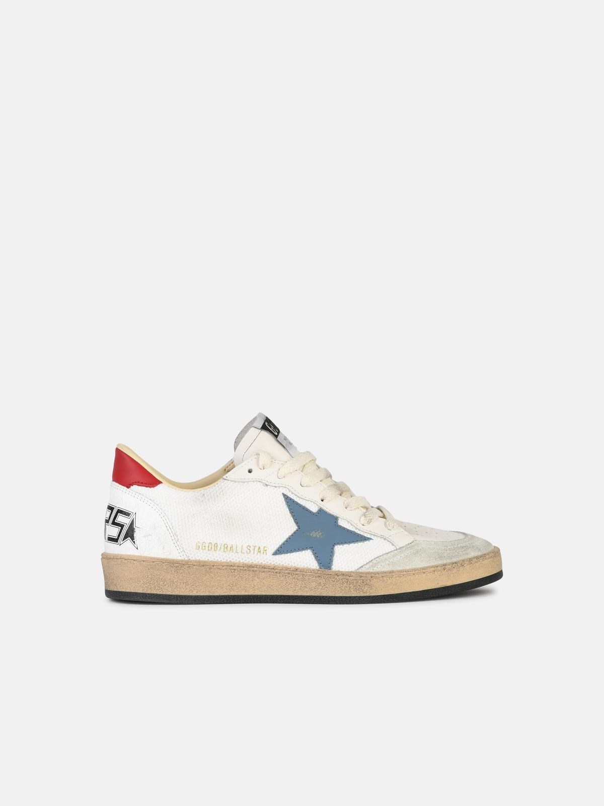 Shop Golden Goose 'ball Star' White Leather Blend Sneakers