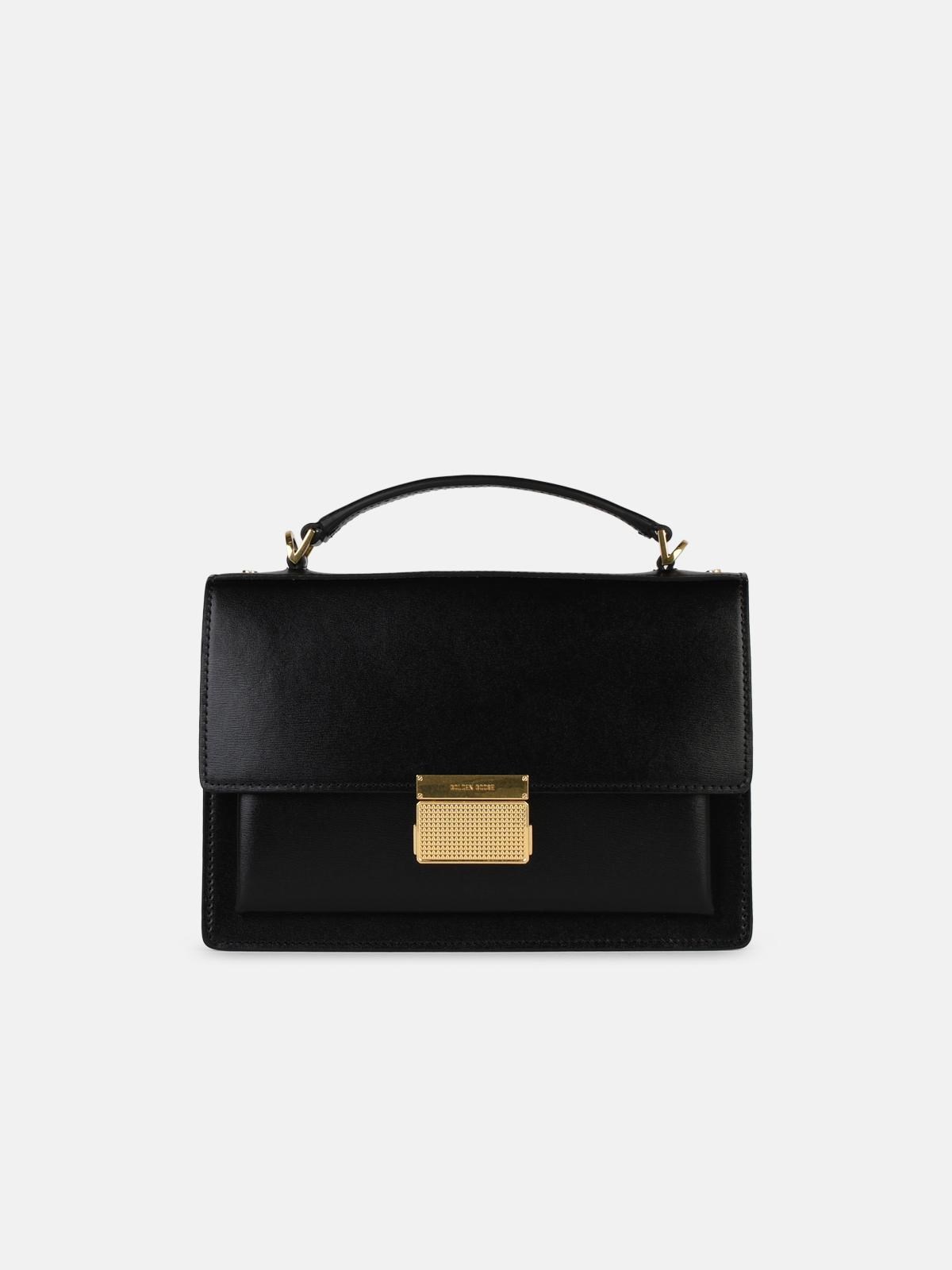 Golden Goose Venezia Bag In Black Palmellata Leather In Burgundy