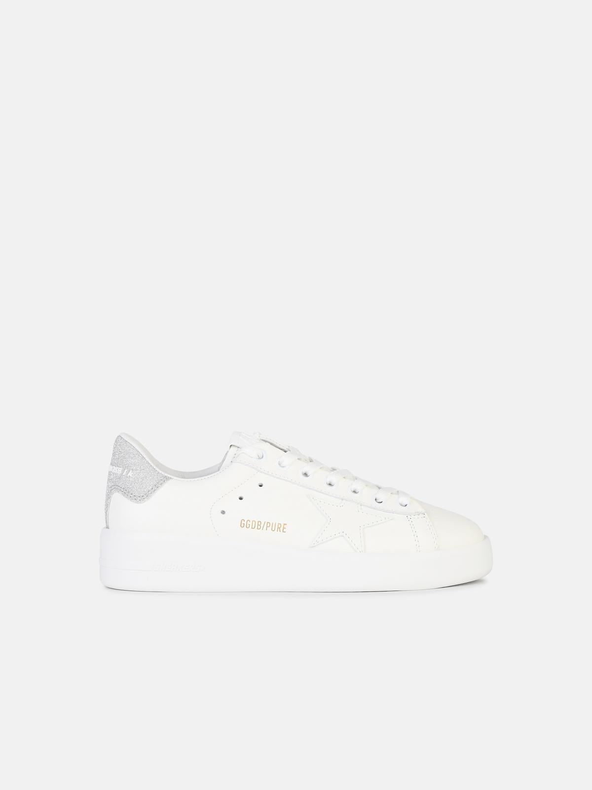 Golden Goose White Leather Purestar Sneakers