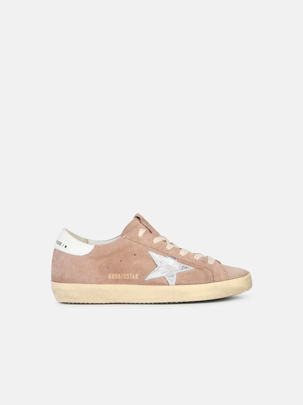 Golden Goose Pink Leather Sneakers