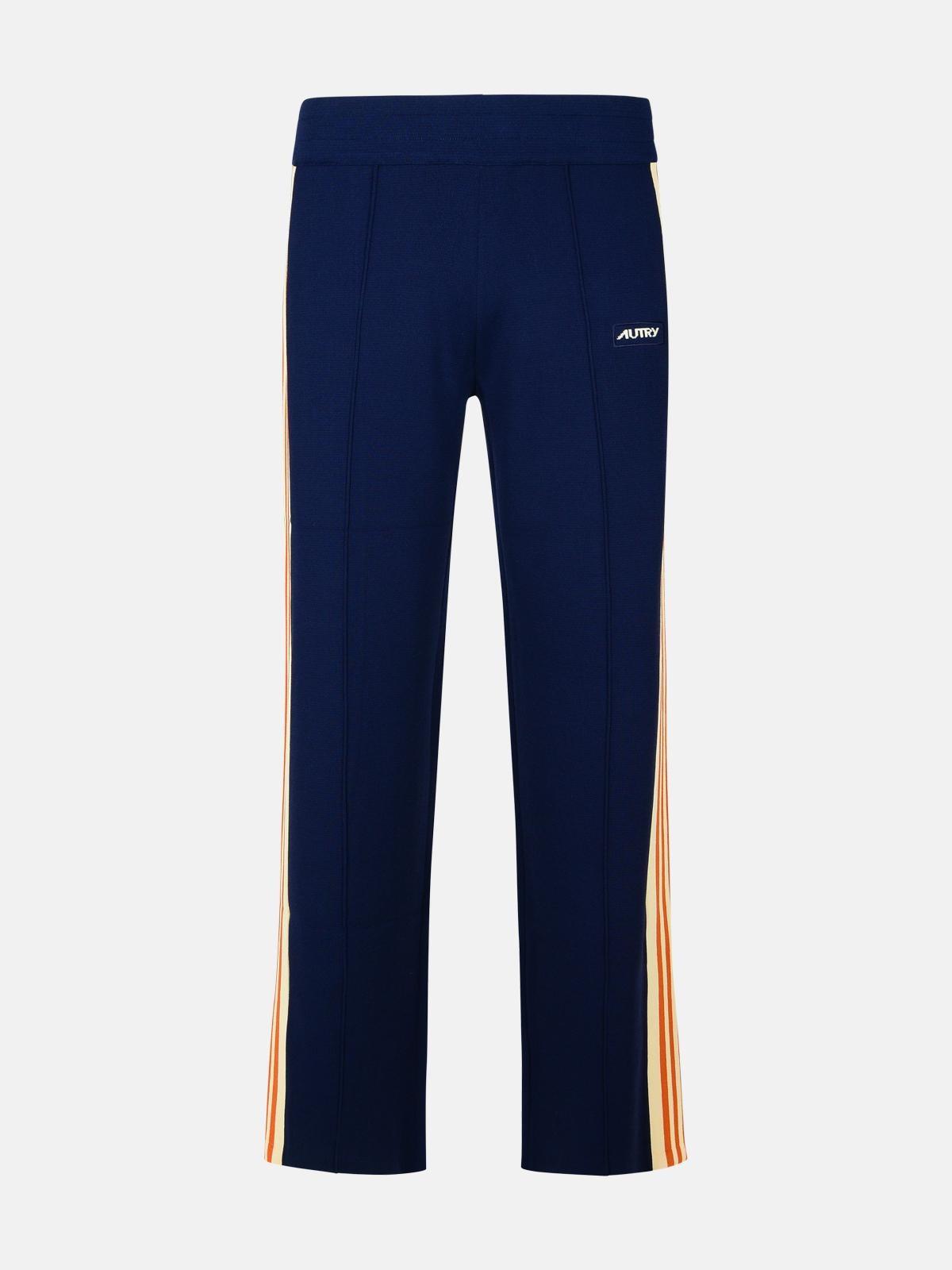 Autry 'jogger' Navy Viscose Blend Pants In Navy