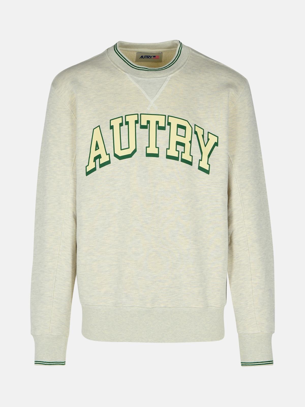 Shop Autry Grey Cotton Blend Sweatshirt