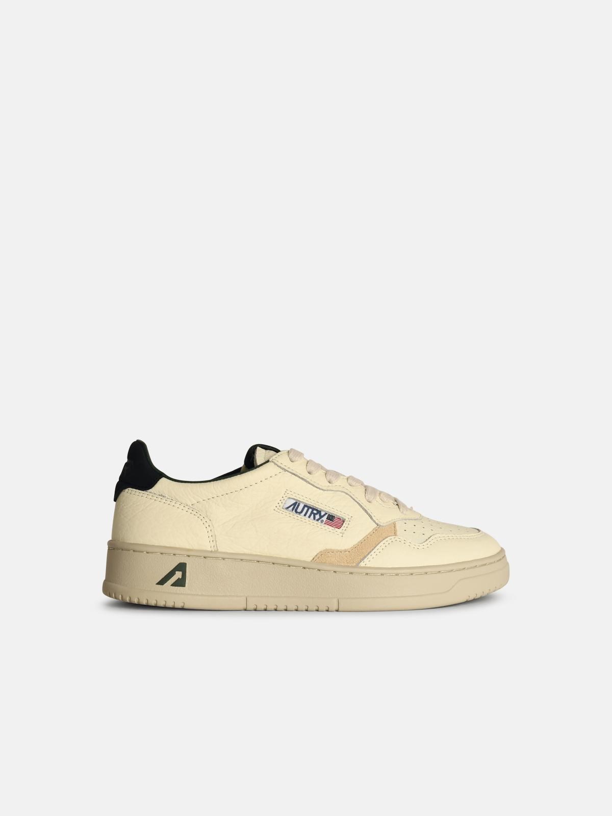 Autry 'medalist' Ivory Leather Sneakers