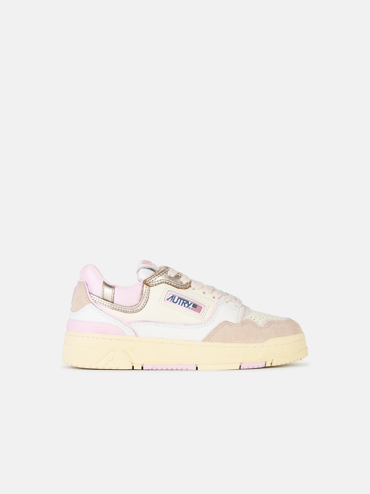 Autry 'clc' Multicolor Leather Blend Sneakers In Multi