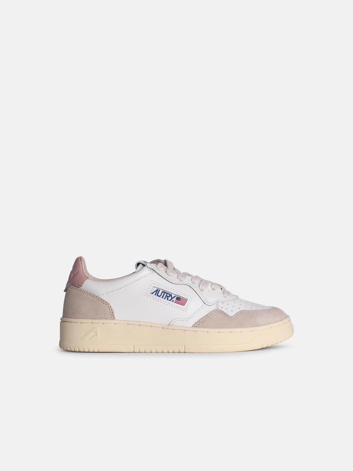 Autry White Leather Medalist Sneakers In White