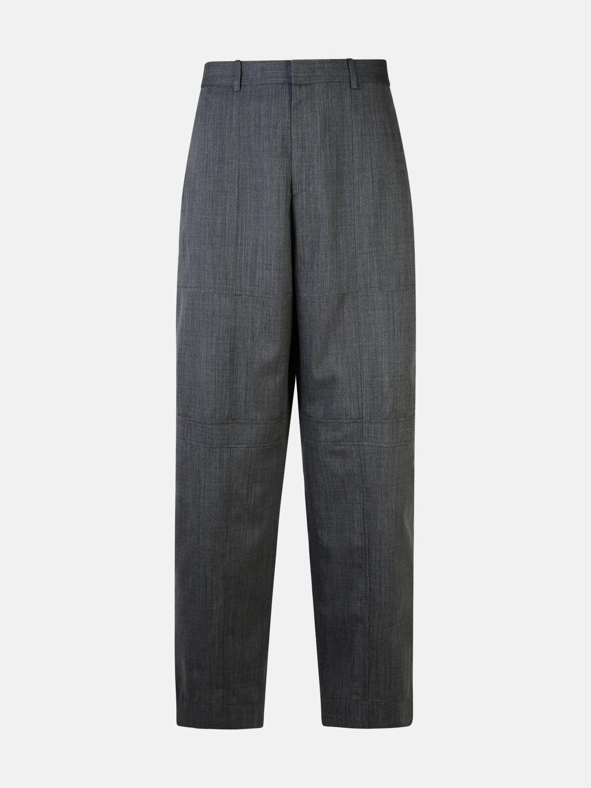 Jil Sander Grey Wool Trousers In Gray