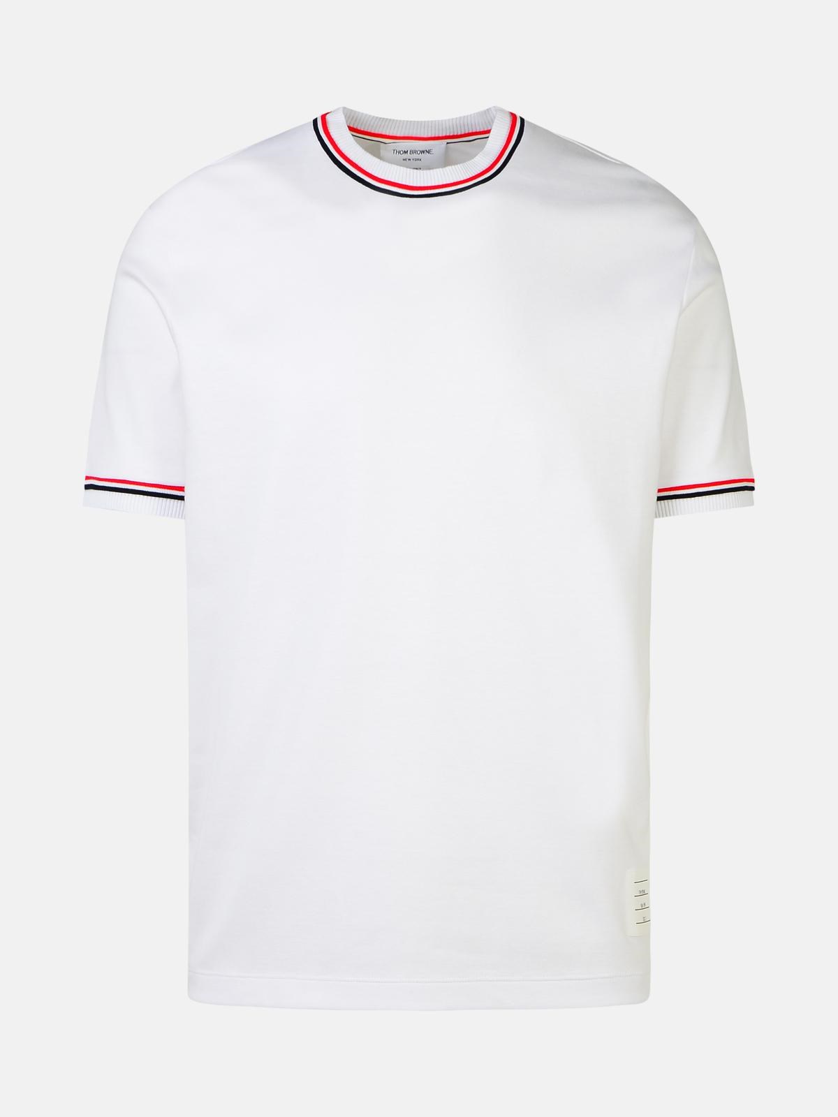 Thom Browne 'milano' White Cotton T-shirt