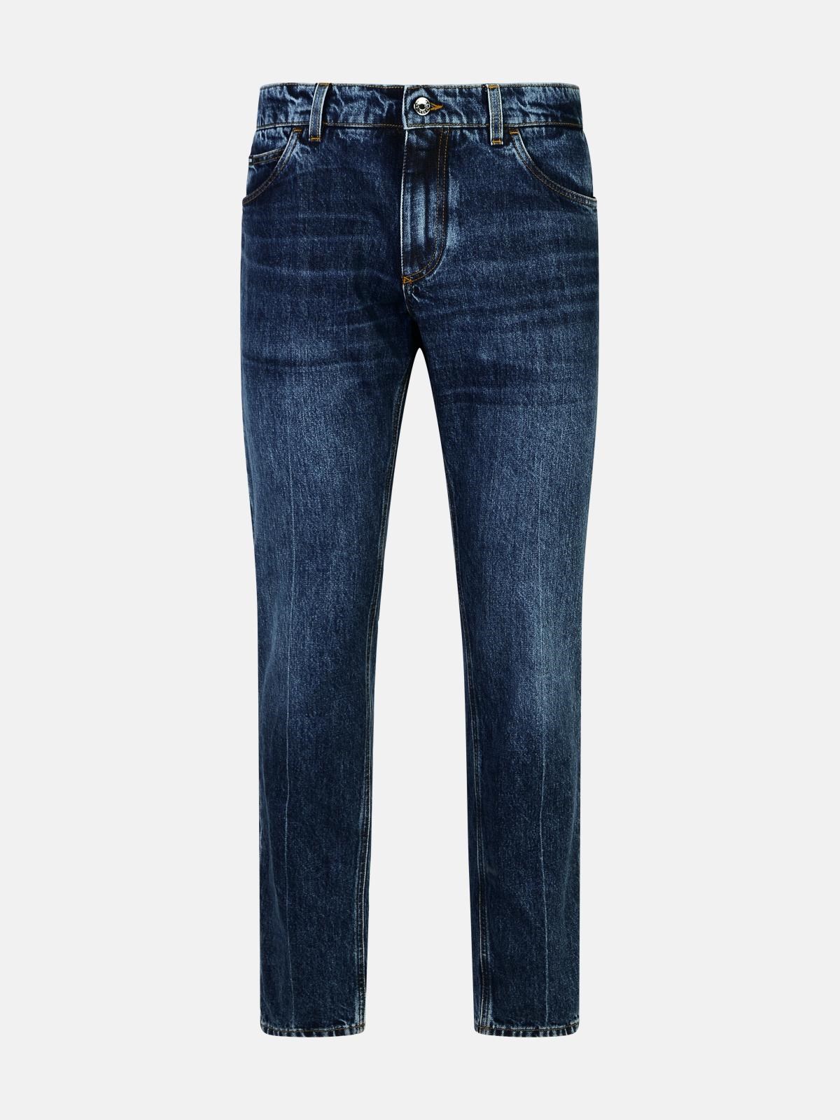 Shop Dolce & Gabbana Blue Cotton Jeans