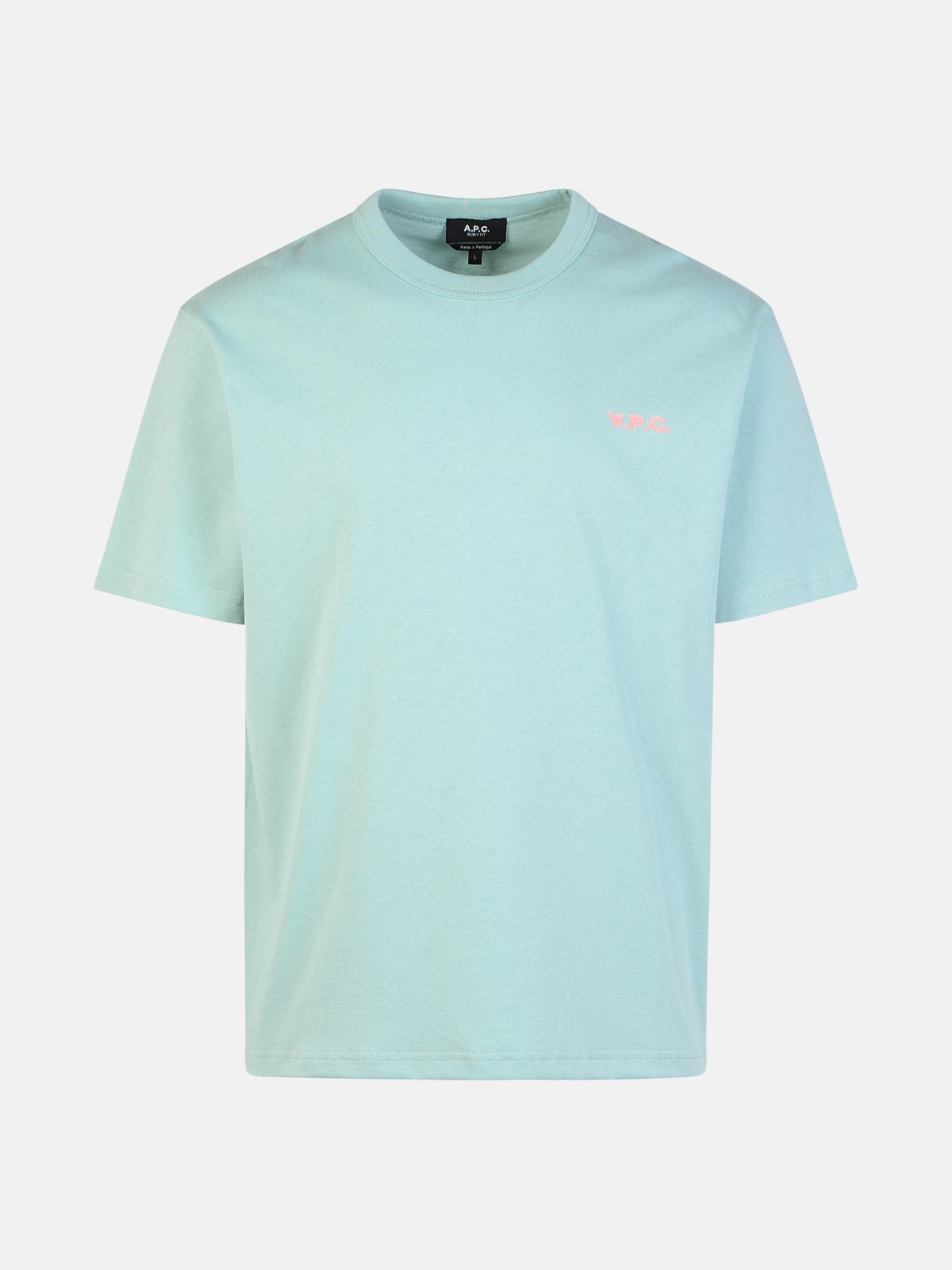 Shop Apc 'boxy' Musk Green Cotton T-shirt