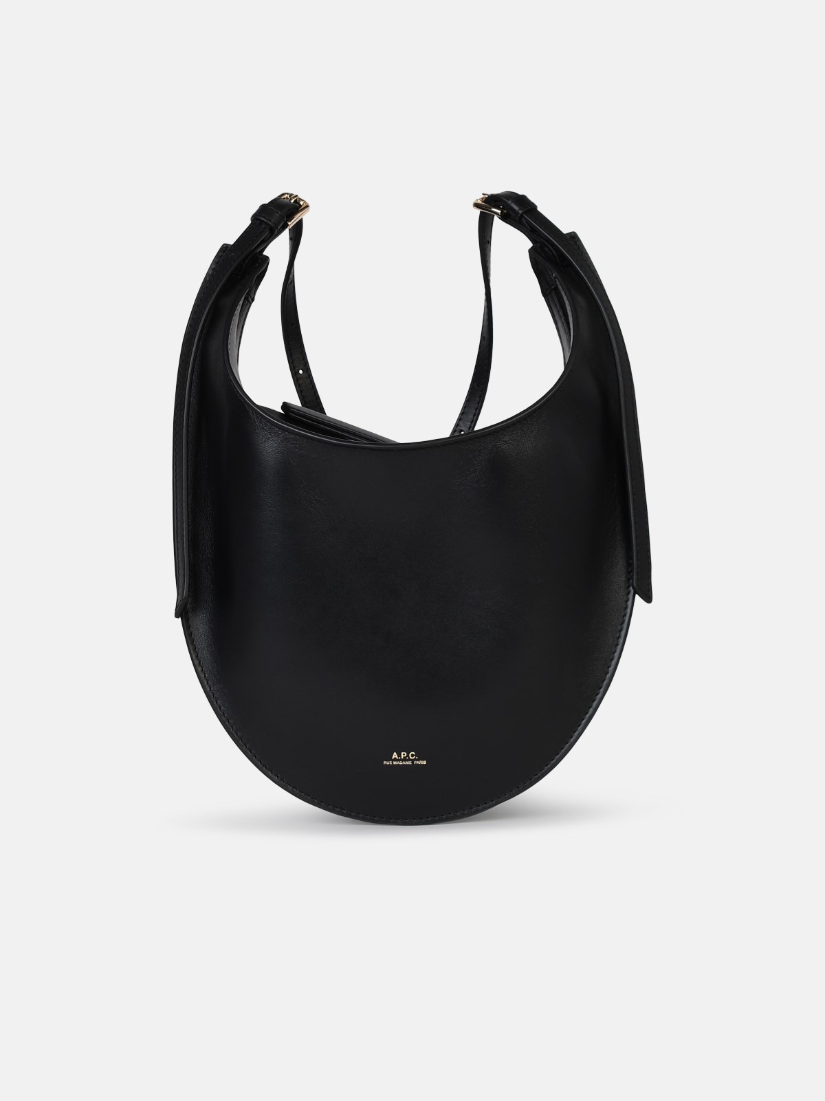 Shop Apc Small 'iris' Black Eco-leather Crossbody Bag