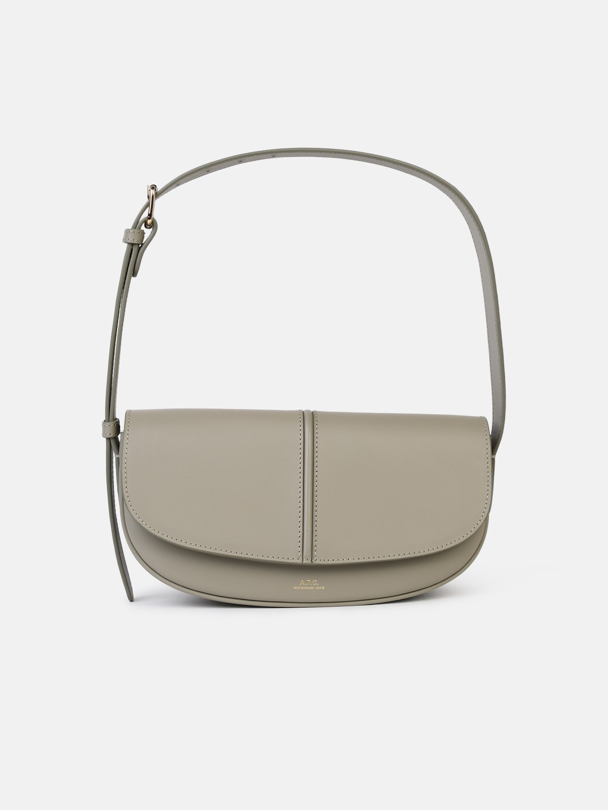 Shop Apc 'betty' Crossbody Bag In Light Green Matte Leather