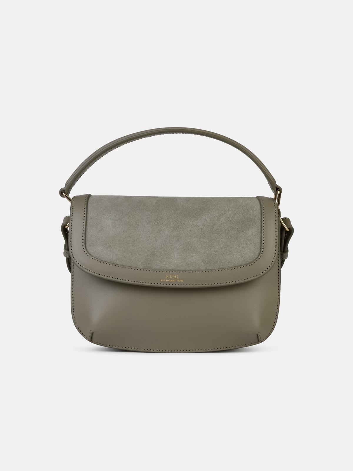 Shop Apc 'sarah' 'mini' Light Green Leather Bag