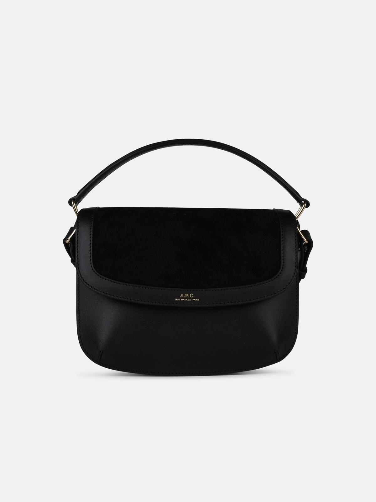 Shop Apc 'sarah' 'mini' Black Leather Bag