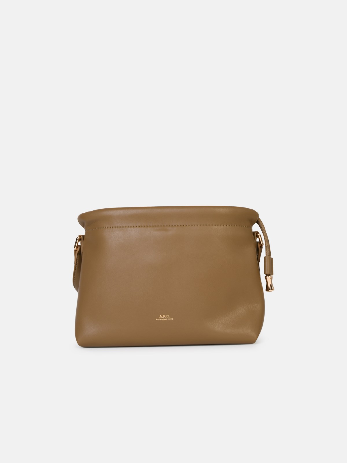 Shop Apc Small 'ninon' Crossbody Bag In Olive Green Eco-leather