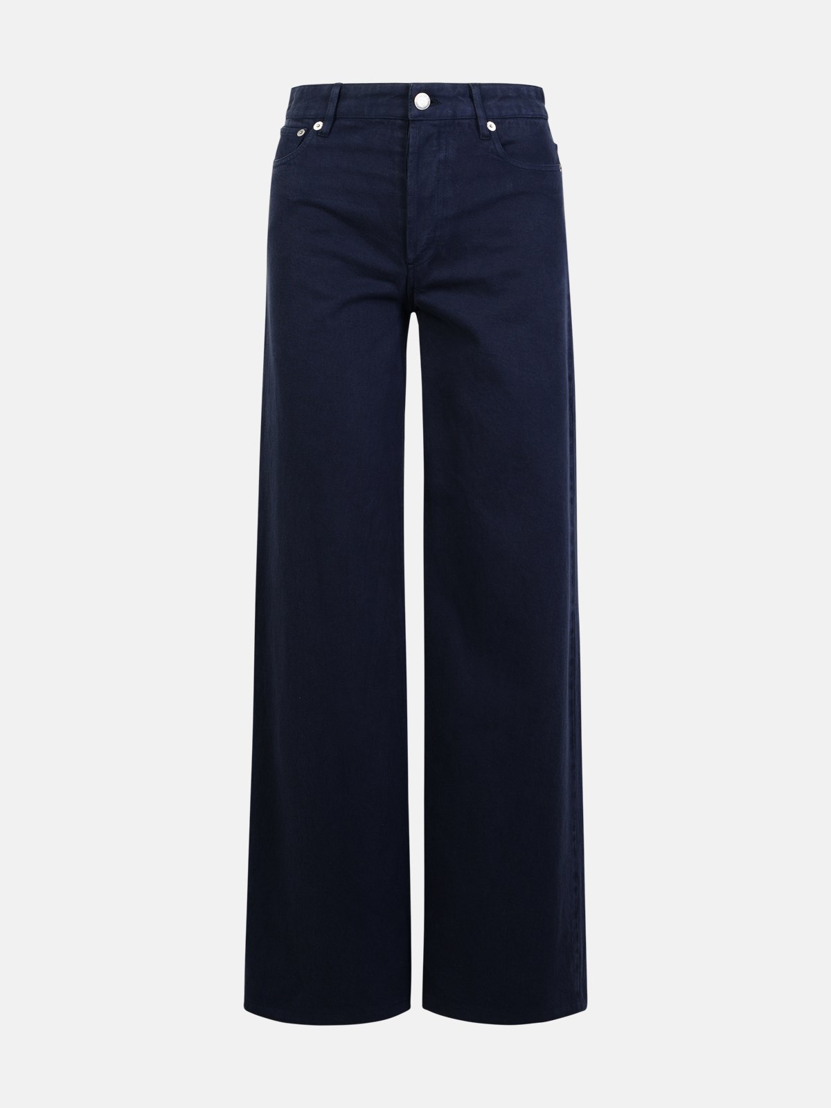 Shop Apc 'elisabeth' Navy Denim Jeans
