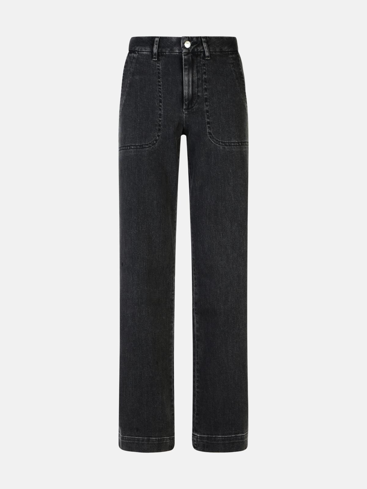 Shop Apc 'seaside' Black Cotton Jeans