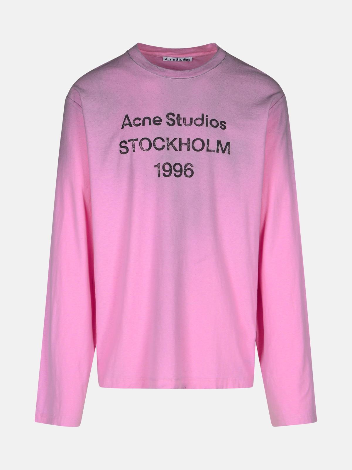 Acne Studios Pink Cotton Blend T-shirt