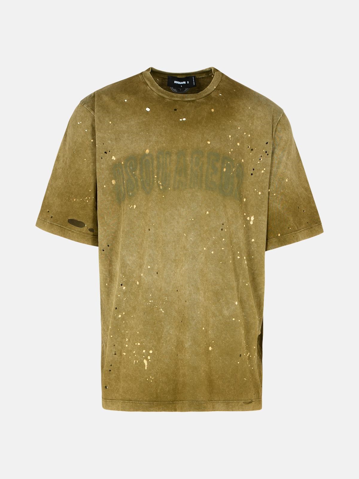 Dsquared2 Green Cotton T-shirt