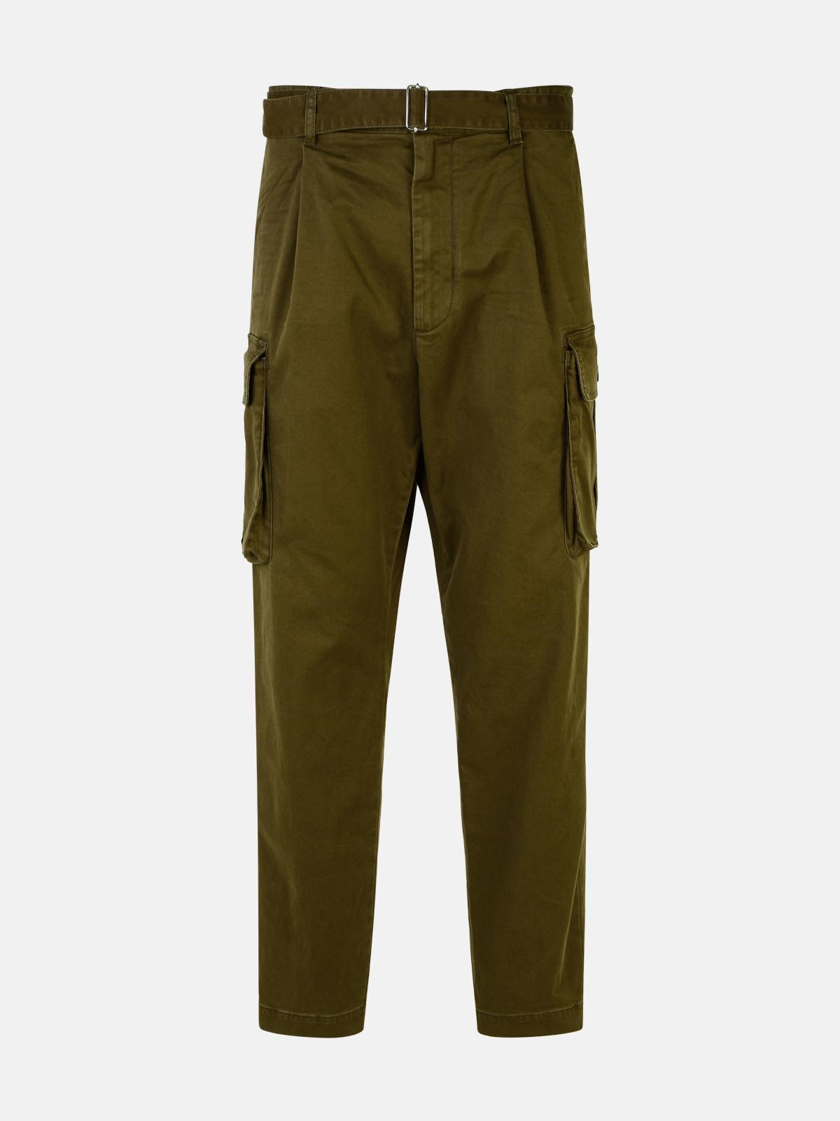 Shop Dsquared2 Dark Green 'cargo' Pants