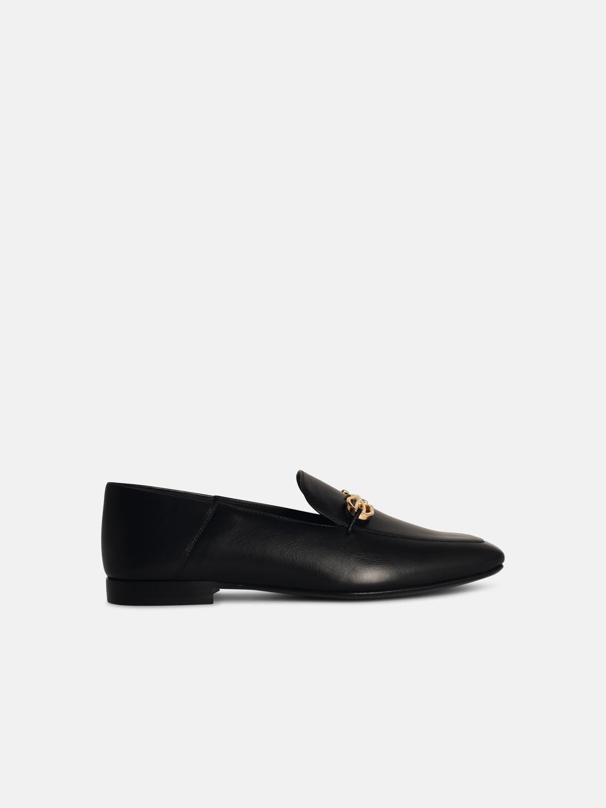 Shop Ferragamo 'louis' Black Leather Loafers