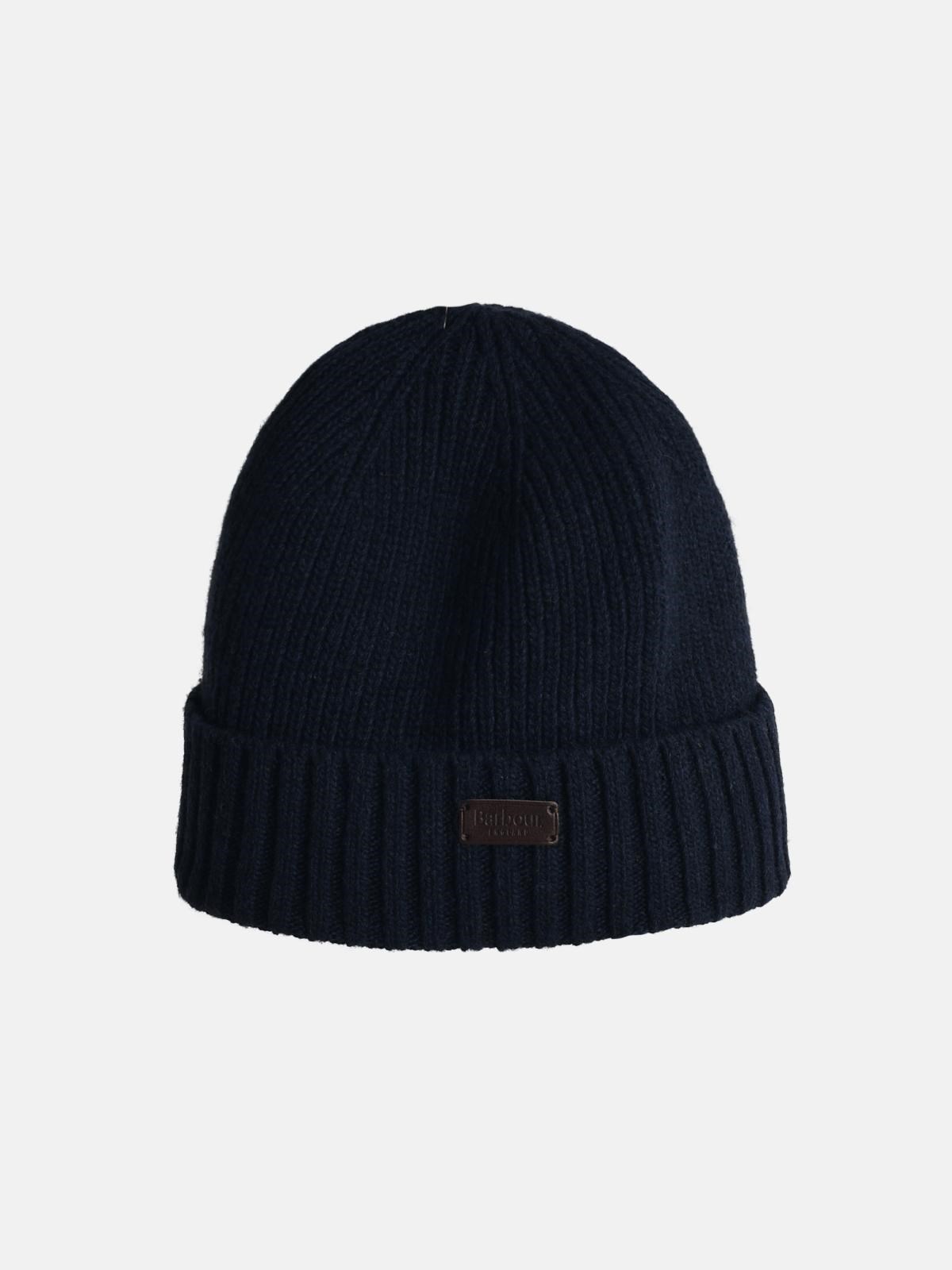 Shop Barbour Blue Wool Carlton Beanie In Navy