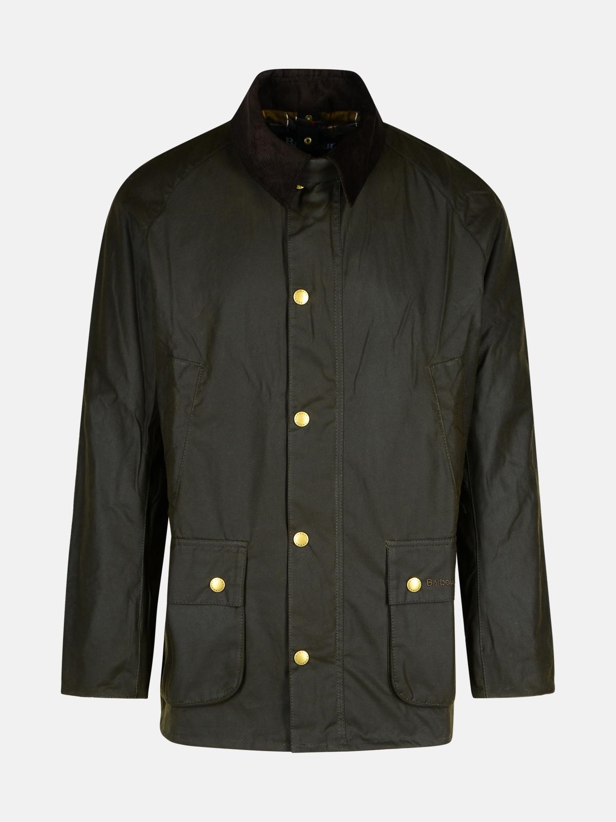 Shop Barbour Brown Cotton Ashby Jacket In Green