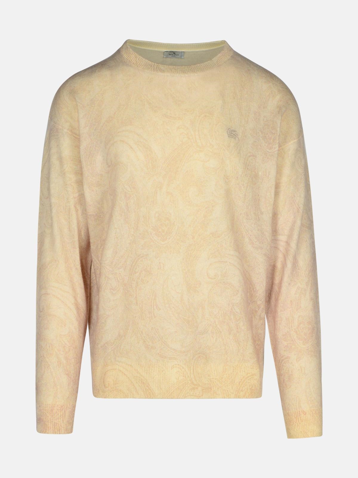 ETRO ETRO 'Paisley' Ivory Wool Sweater　ETRO ペイズリー アイボリー ウール セーター
