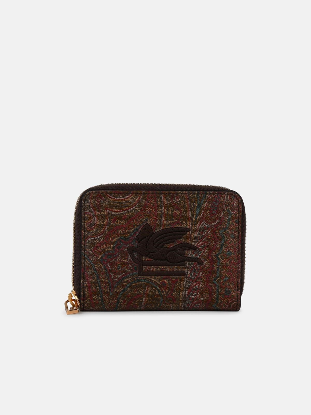Etro 'arnica' Brown Leather Wallet