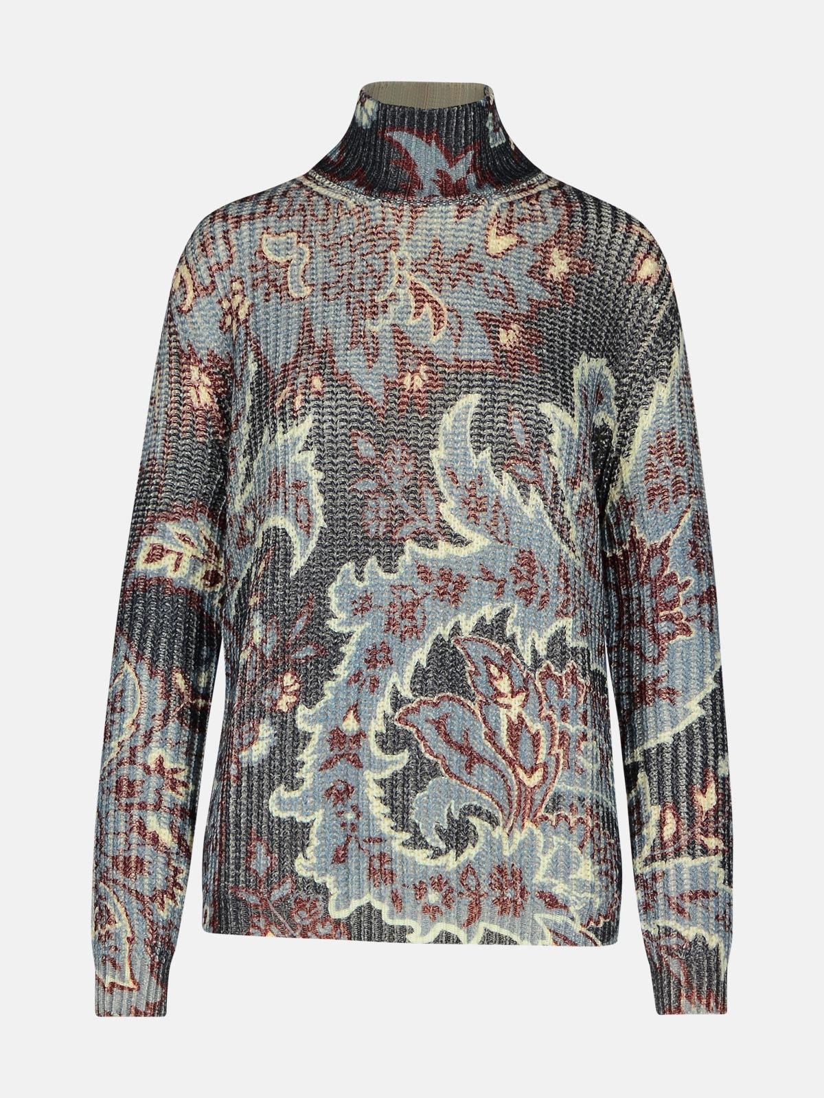 ETRO ETRO Multicolor Wool Turtleneck Sweater　ETRO マルチカラー ウール タートルネック セーター