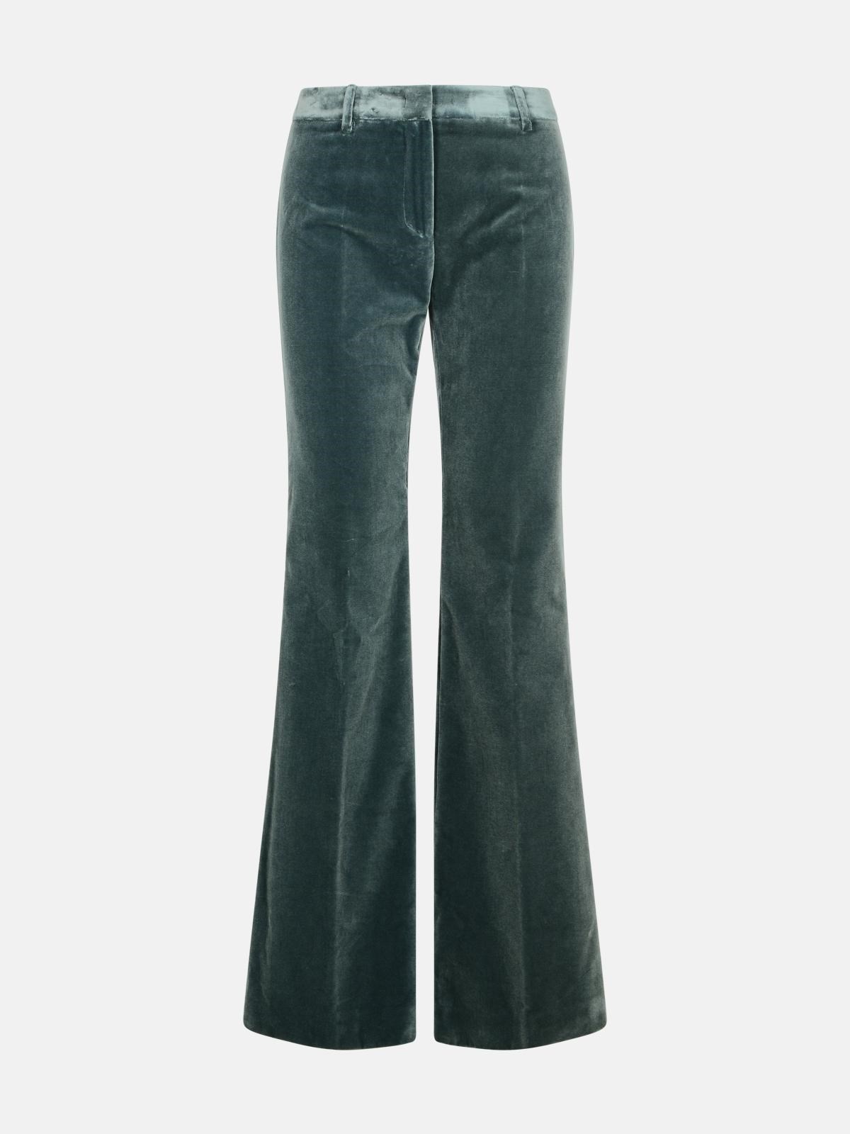 Shop Etro Green Cotton Pants