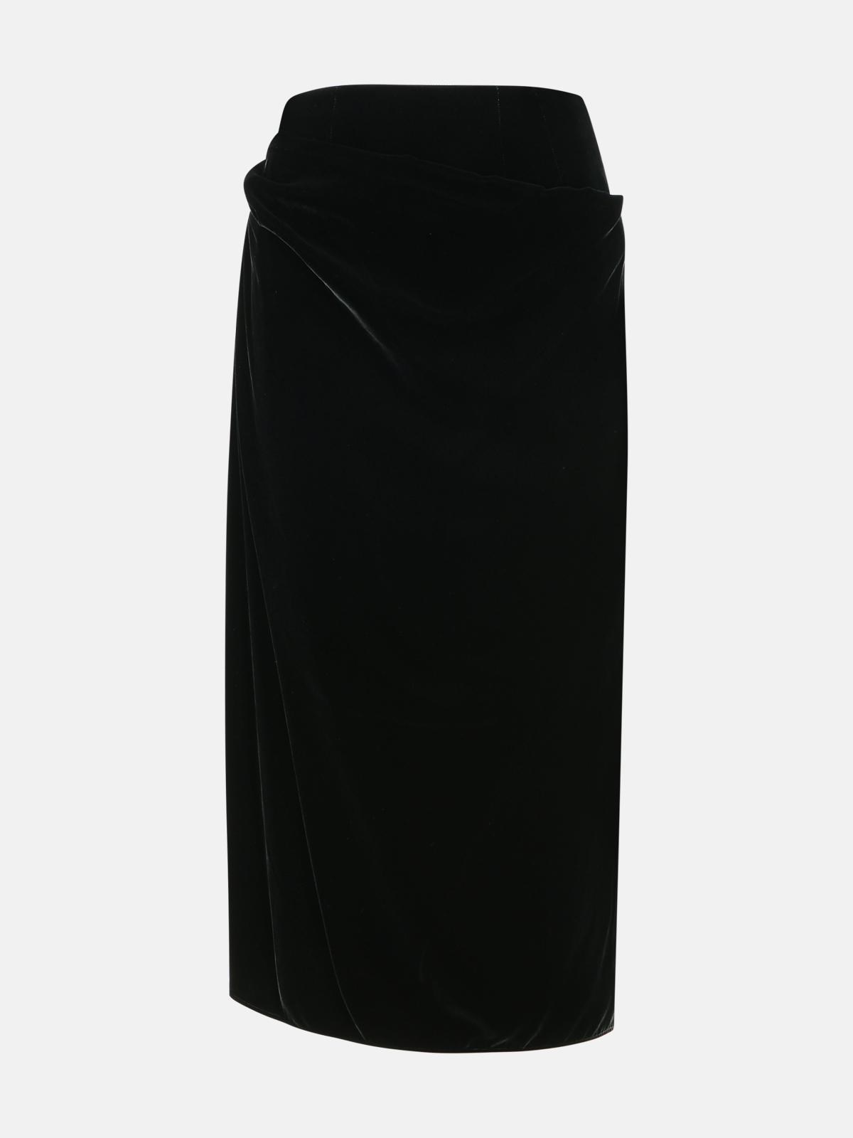 ETRO Black Viscose Blend Skirt